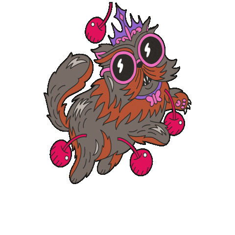 Cat Donut Sticker by Maeve Chocolate