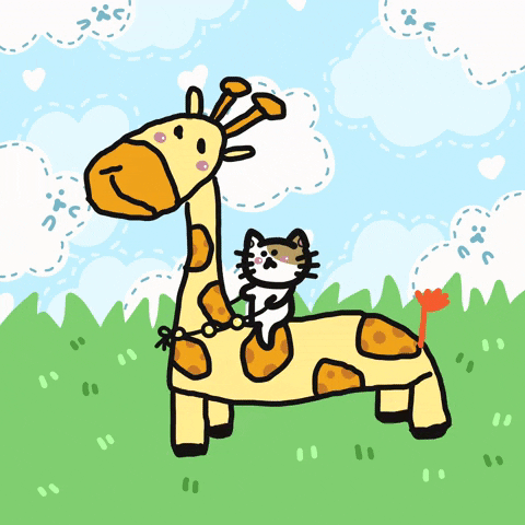 Giraffe GIF by Playbear520_TW