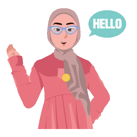 Gadih Hello Sticker