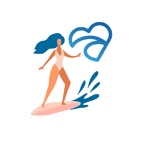 Wavelovers Surf School Sticker