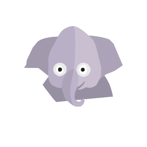Elephant Wink Sticker