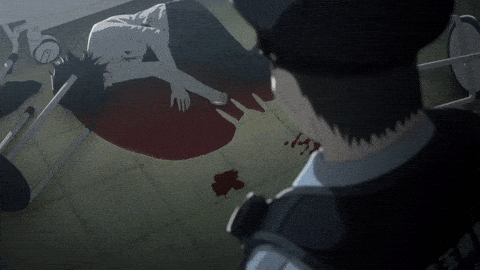 anime blood spray gif