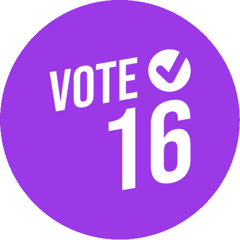 Politics Voting Sticker by Vote16