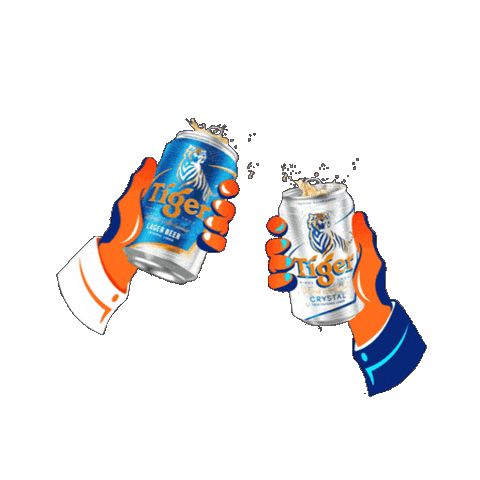 Happy New Year Drinking Sticker by Tiger Beer Malaysia