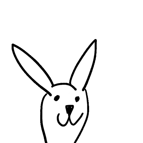 Rabbit Yes Sticker by The Real Marketing Blog