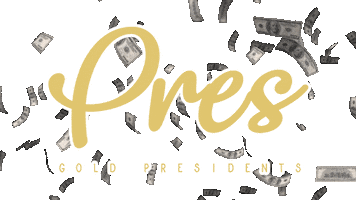 Gold Presidents Sticker