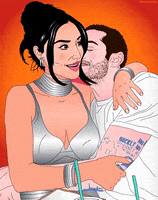 Kim Kardashian Illustration GIF by PEEKASSO