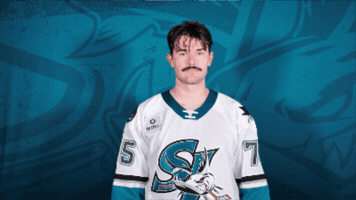 Hockey Staring GIF by San Jose Barracuda