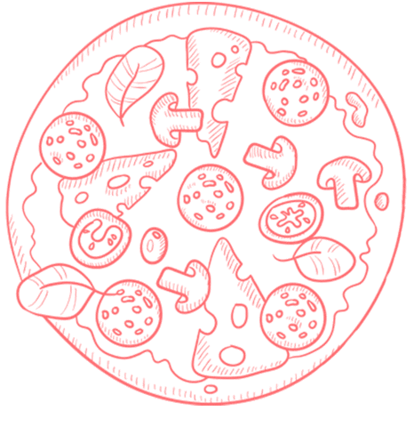 Food Pizza Sticker by raumwerk