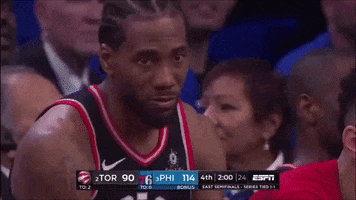 Scared Kawhi Leonard GIF