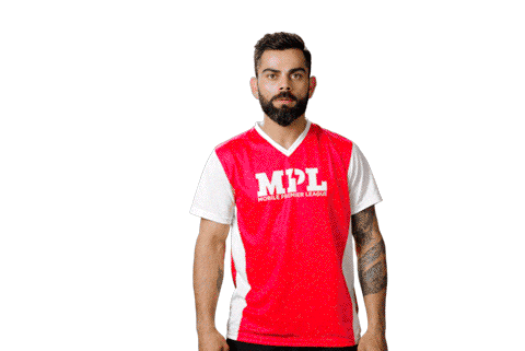 Virat Kohli Running Sticker by Mobile Premier League for iOS & Android | GIPHY