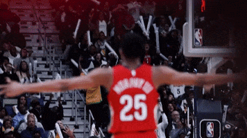 Happy Nba Dunk GIF by New Orleans Pelicans