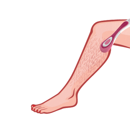 Razor Hair Removal Sticker by LetsShave