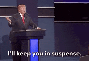 Donald Trump Ill Keep You In Suspense GIF by GIPHY News