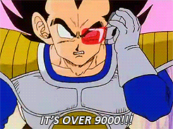 It’s over 9,000!