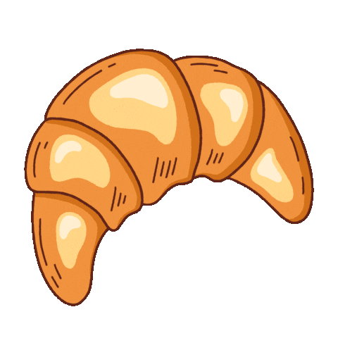 Croissant French Sticker by Moli Fernyx