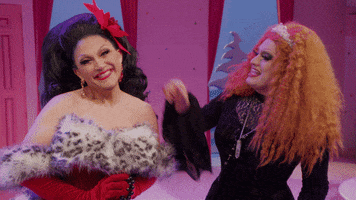 Pinching Drag Queen GIF by Jinkx and DeLa Holiday