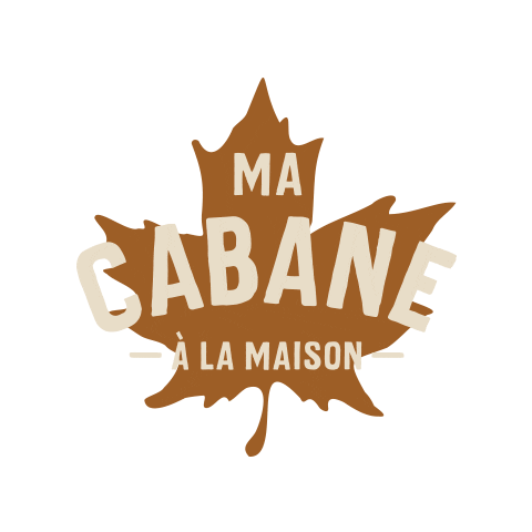 Ma cabane à la maison Sticker