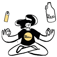 Vegan Almonds Sticker by The Mulk Co