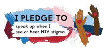 Let's Stop HIV Together Sticker