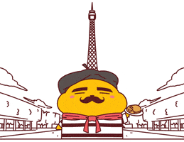 France Eating GIF by Nattan_Universe