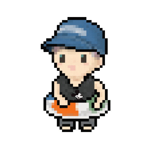 Pixel Summer Sticker