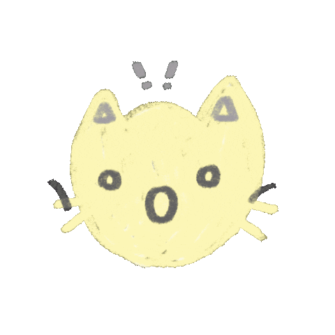 Cat Smile Sticker by Cherie