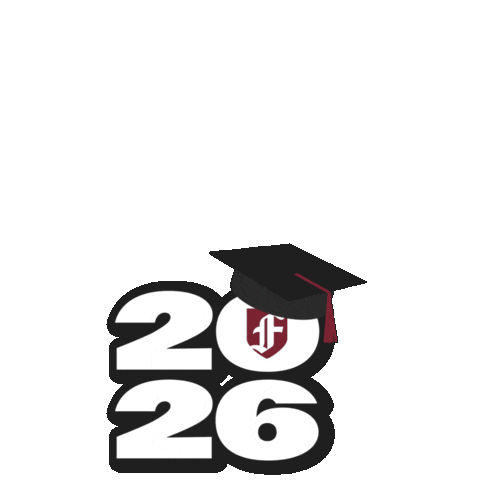 Graduation Cap Sticker by Fordham University