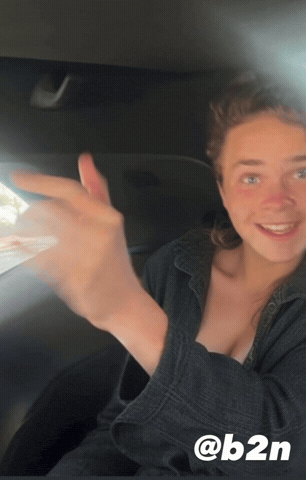 Blue Eyes Cleavage GIF