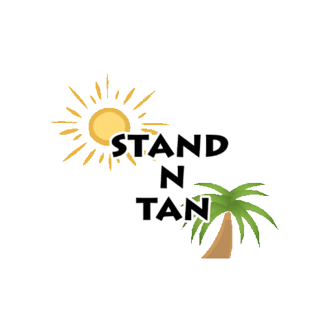 Stand N Tan Sticker