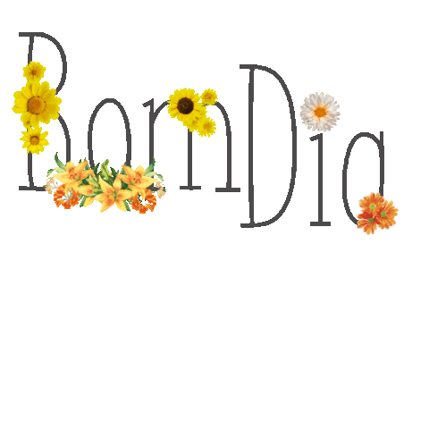 Good Morning Flower Sticker by Thaty Deccache