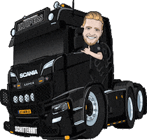 Truck V8 Sticker by Martijn Kuipers