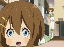 Cute Anime Freaking Out GIF