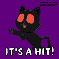 Glow Black Cat GIF by VeeFriends