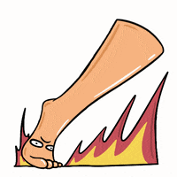 Fire Feet GIF