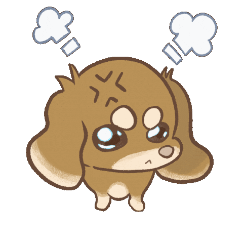 Angry Dog Sticker