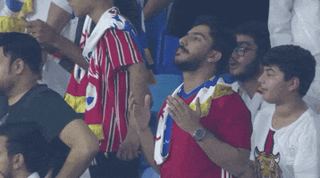 Pray Football Fan GIF by The Arabian Gulf League