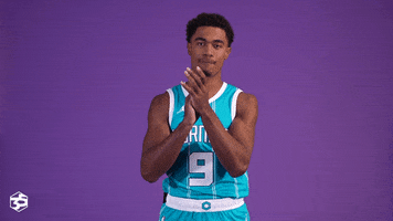 Basketball Applause GIF by Charlotte Hornets