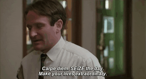 dead poets society make your lives extraordinary GIF