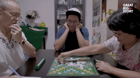 Family Time Scrabble Game