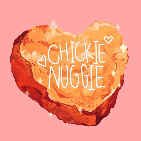 Chicken Nugget Heart GIF by poggu the froggu