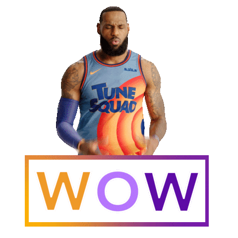 Lebron James Wow Sticker by Space Jam
