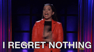 Love It I Regret Nothing GIF by A Little Late With Lilly Singh