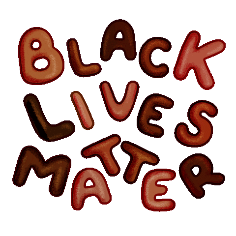 Black Lives Matter Police Sticker by Sara Stoltman