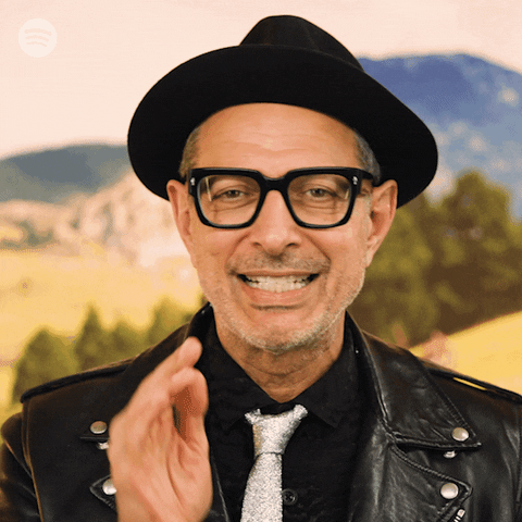 Happy Jeff Goldblum GIF by Spotify