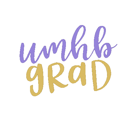 Umhb Grad Sticker by UMHB Campus Activities