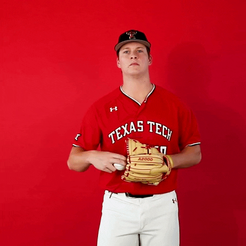 Chase Hampton GIF by Texas Tech Baseball