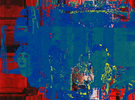 michaelpaulukonis blue red buster keaton glitchaesthetic GIF