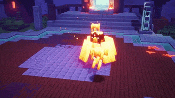 Video Game Fire GIF by Minecraft