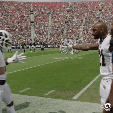 Excited National Football League GIF by Los Angeles Rams